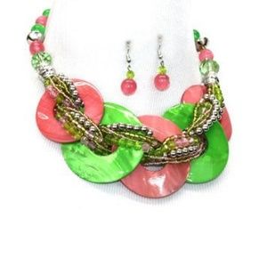 AKA Sorority Color PINK & GREEN SET